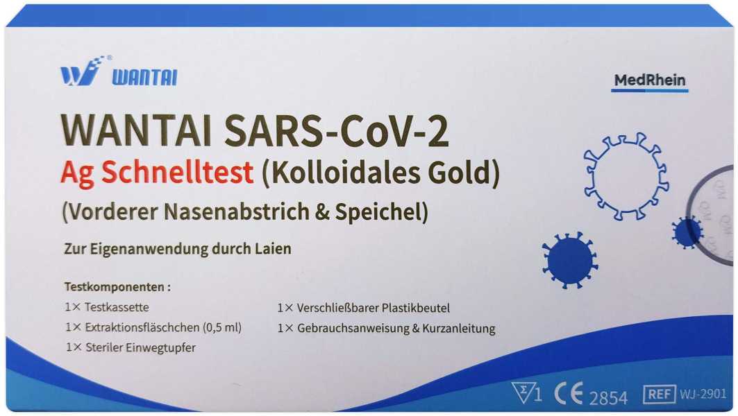 Wantai SARS-CoV-2 Ag Schnelltest (Kolloidales Gold)