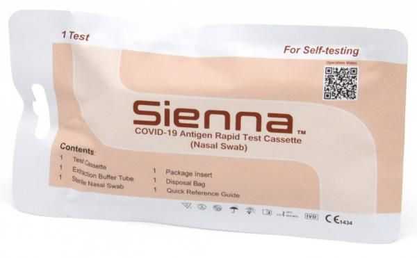 Sienna COVID-19 Antigen-Schnelltestkassette (Nasenabstrich)