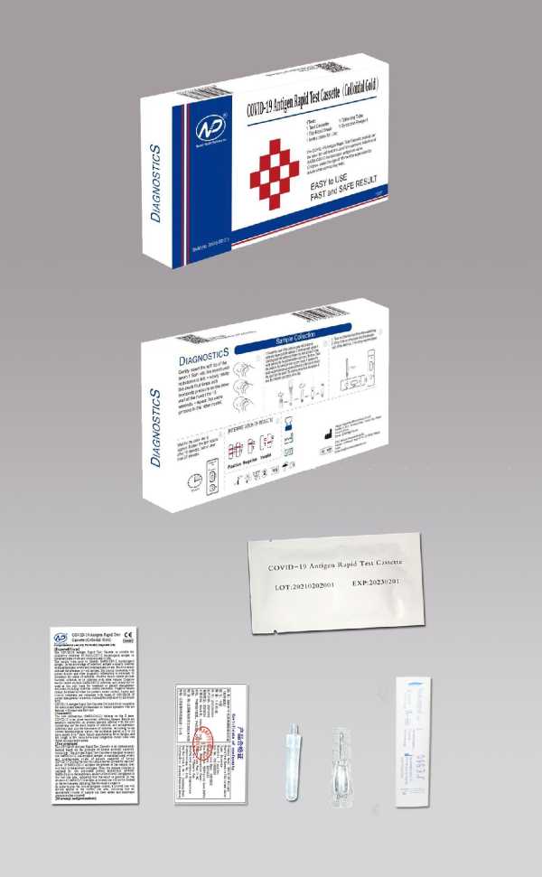 COVID-19 Antigen Rapid Test Cassette (Colloidal Gold)