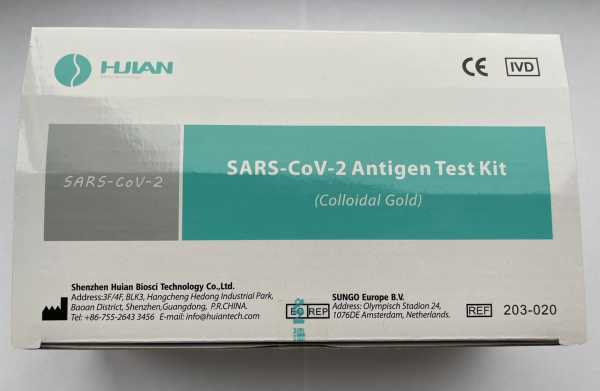 SARS-CoV-2 Antigen Test Kit (Colloidal Gold)